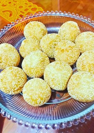 Foto resep Onde2 glowing isi kacang hijau