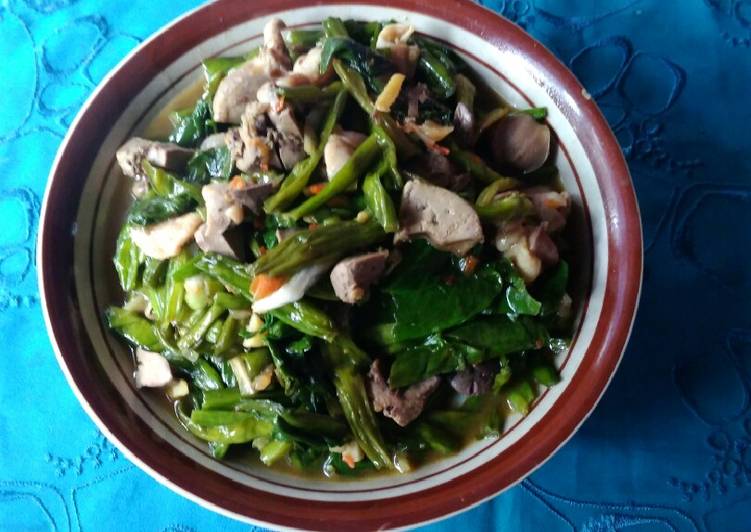 Bumbu memasak Ampela ati ayam sayur genjer saus tiram Anti Gagal