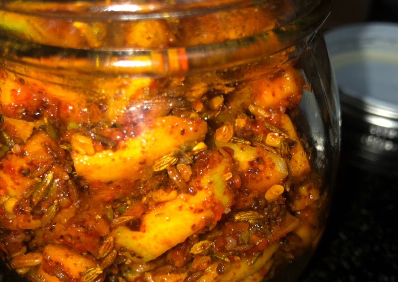 Instant mango pickle