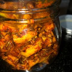 A picture of Instant mango pickle.