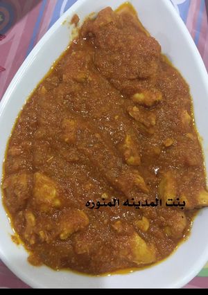صورة لوصفة دجاج بالكتشب الاندونوسي