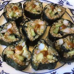 A picture of 325 California Farm Shrimp Sushi Rolls.