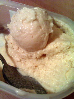 A picture of Vickys Vanilla Ice Cream with Flavour Variations, GF DF EF SF NF.