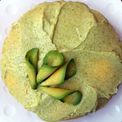 A picture of Honey Avocado Cream Cheese Frosting.