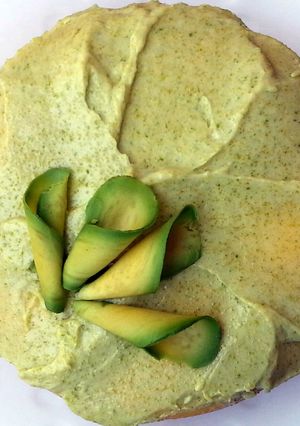 A picture of Honey Avocado Cream Cheese Frosting.