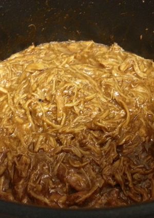 A picture of Jack Daniel's Shredded BBQ Chicken.