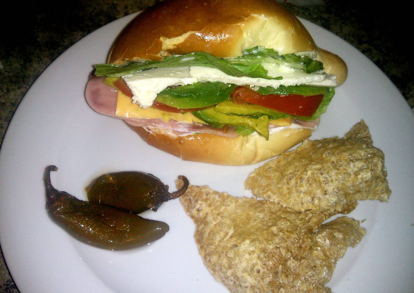 Mexican Ham Torta ( My way :P)