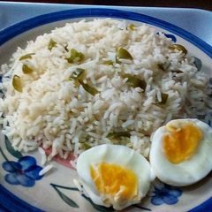 A picture of Green Pepper Rice.