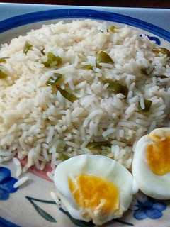A picture of Green Pepper Rice.