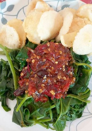 Foto resep Kangkung sambel brambang asem