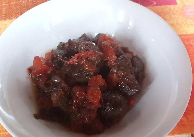 Easiest Way to Prepare Super Quick Homemade Namala&#39;s Tomato and onions beef liver