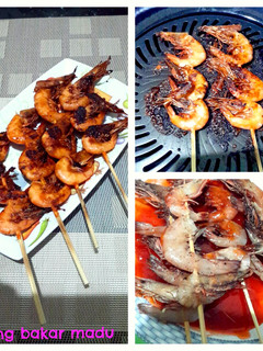Foto resep Udang bakar madu pedas
