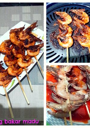 Foto resep Udang bakar madu pedas