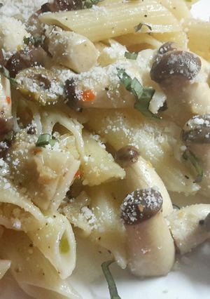 A picture of Penne with Spicy Mushroom.