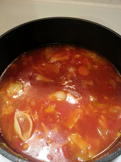 A picture of Rustic Vegetable Chickpea Soup.