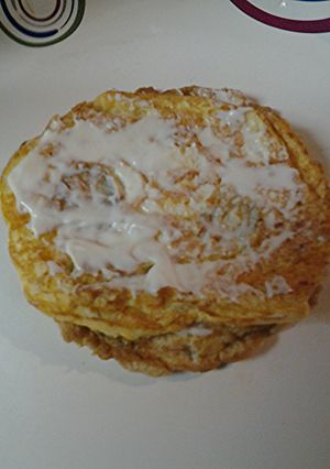 A picture of Egg cheese flats.