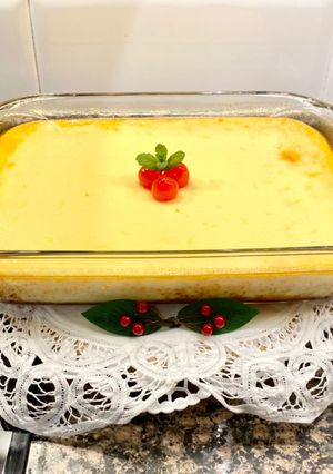 Una foto de Leche asada con queso crema
