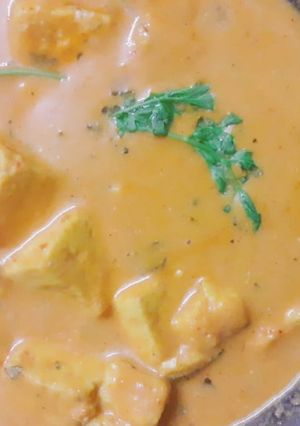 A picture of Paneer butter masala(less spicy).