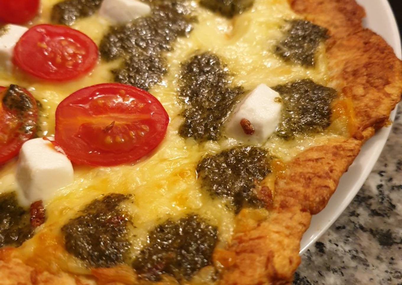 Popizza de pesto 🍕