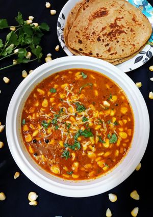 मसाला कॉर्न सब्ज़ी रेसिपी मुख्य फोटो