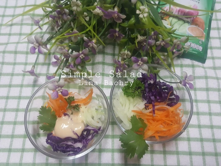 Cara Mudah Membuat Resep  Simple Salad ❤ yang Lezat, Enak Banget