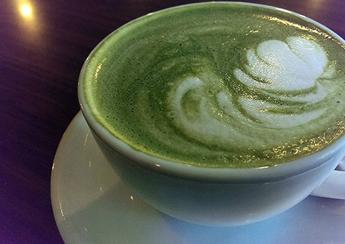 Steps to Prepare Perfect Green Tea Latte for List of Recipe