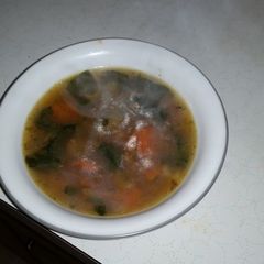 A picture of Italian Wedding Soup.