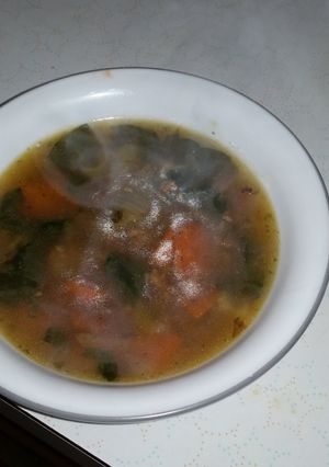 A picture of Italian Wedding Soup.