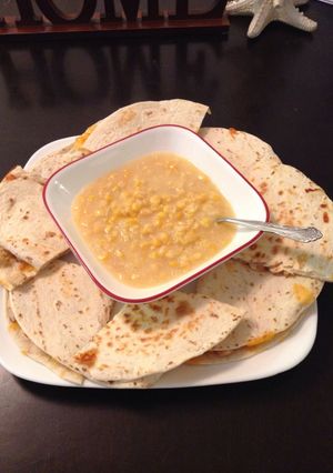 A picture of Cray Cray Easy Chicken And Cheese Quesadillas.