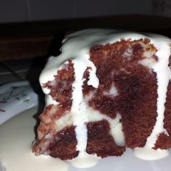 A picture of Red Velvet Cheesecake Brownies.