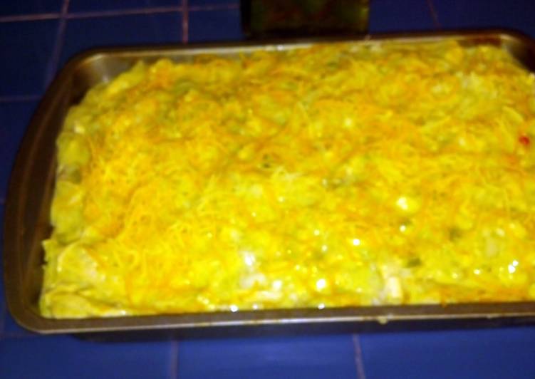 How to Prepare Favorite green chile chicken enchiladas