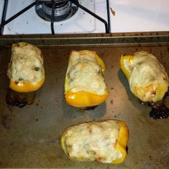 low carb stuff peppers tuna melts A picture of low carb stuff peppers tuna melts.