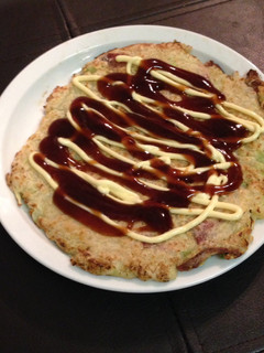 A picture of Okonomiyaki.