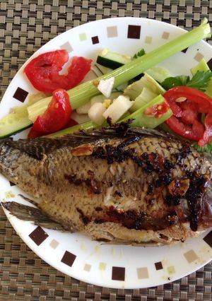 Una foto de Mojarra al ajo🐟