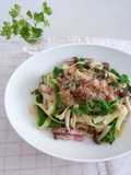 Japanese-style Pasta with Broccolini and Bacon