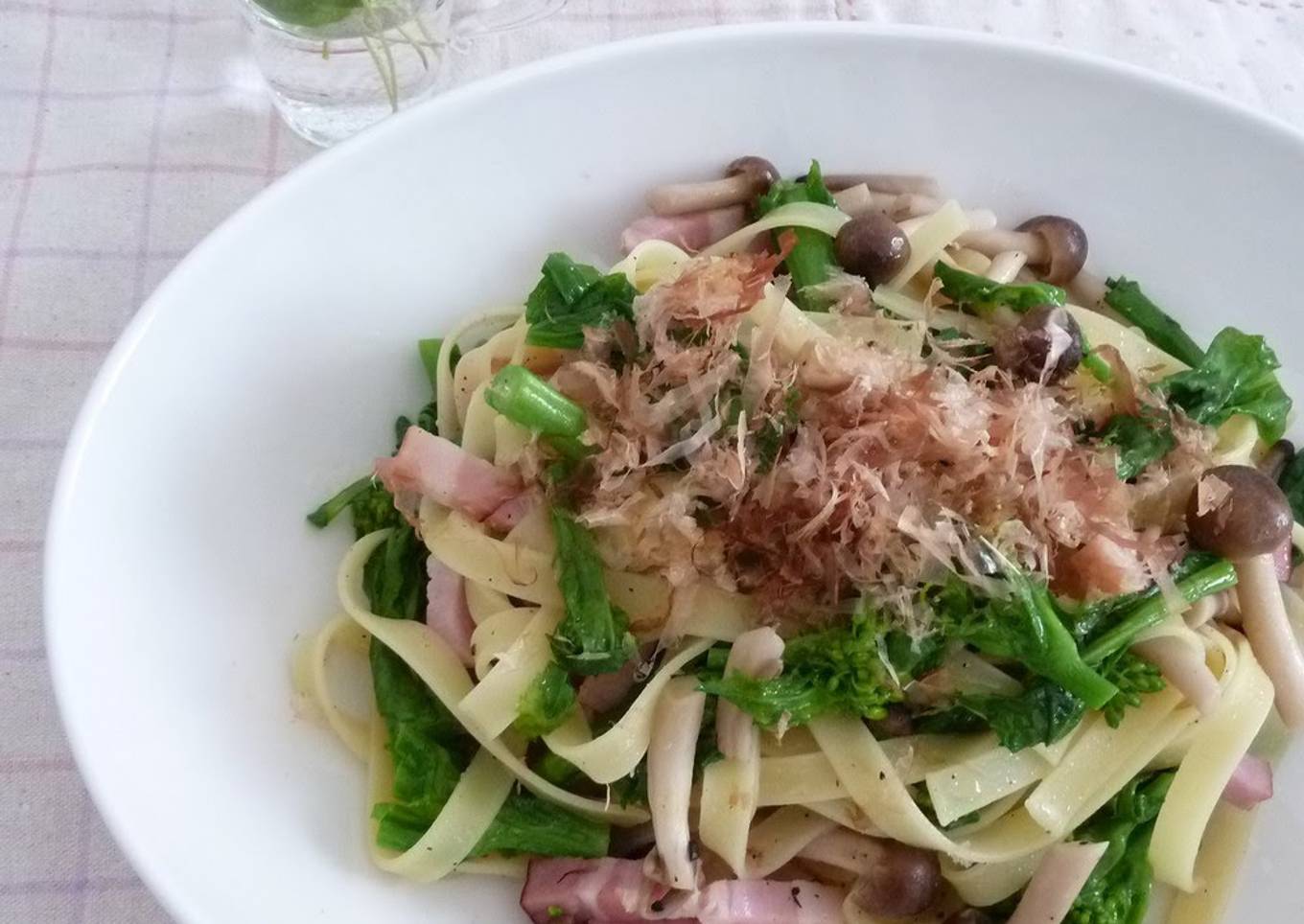 Japanese-style Pasta with Broccolini and Bacon