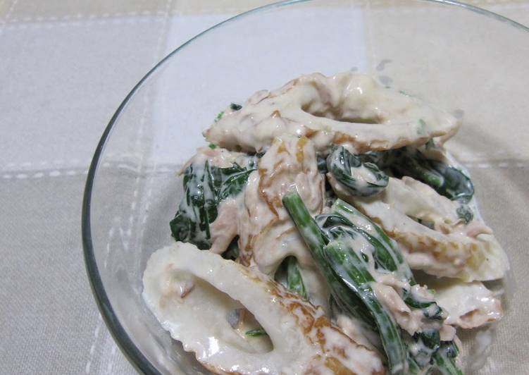 Recipe of Homemade Spinach, Chikuwa, and Tuna with Mayo