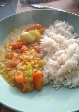 Une photo de Dahl de lentille corail