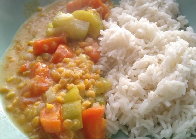 Dahl de lentille corail