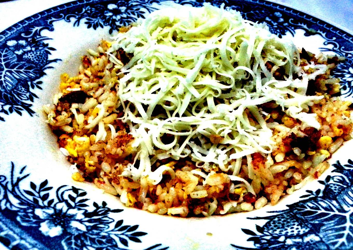 cornet cheesy fried rice