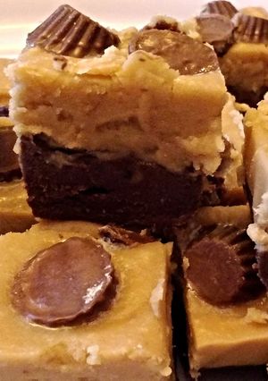 A picture of Mocha Peanut Butter Fudge/ Spread The Love.