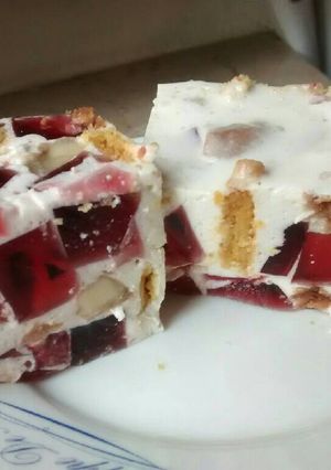 Una foto de Postre "Cristal roto"