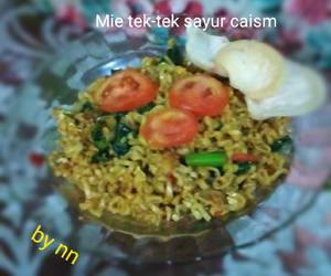 Resep Unik Mie tektek sayur caisim Mantul Banget