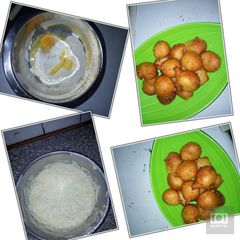 A picture of Home made puff.