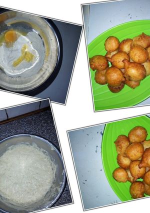 A picture of Home made puff.