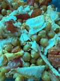 Garbanzos crujientes con huevo y tomate en la Freidora
