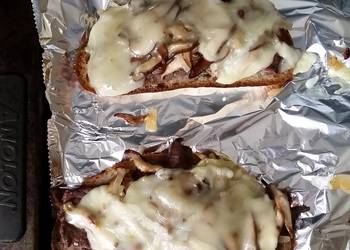 How to Prepare Yummy Openfaced Philly Steak Sandwiches