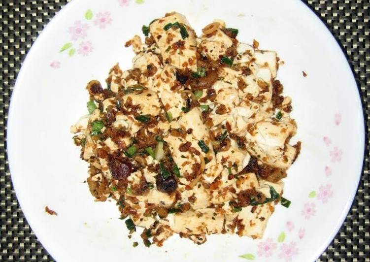 Steps to Make Homemade LG TOFU WITH MIX DRIED SEAFOOD