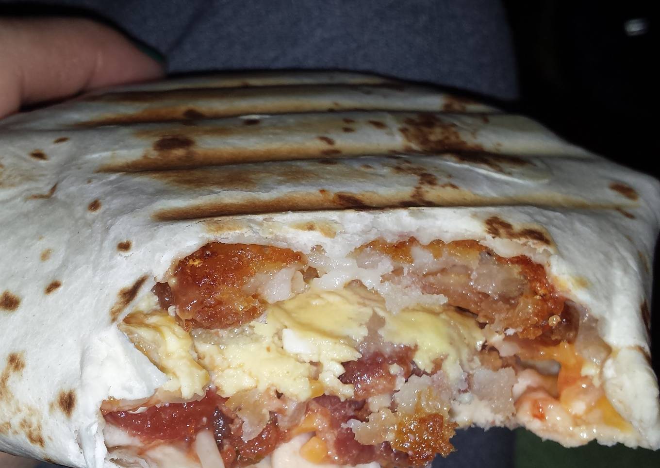Breakfast crunchwrap