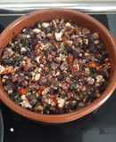 Frito de zanahoria morada